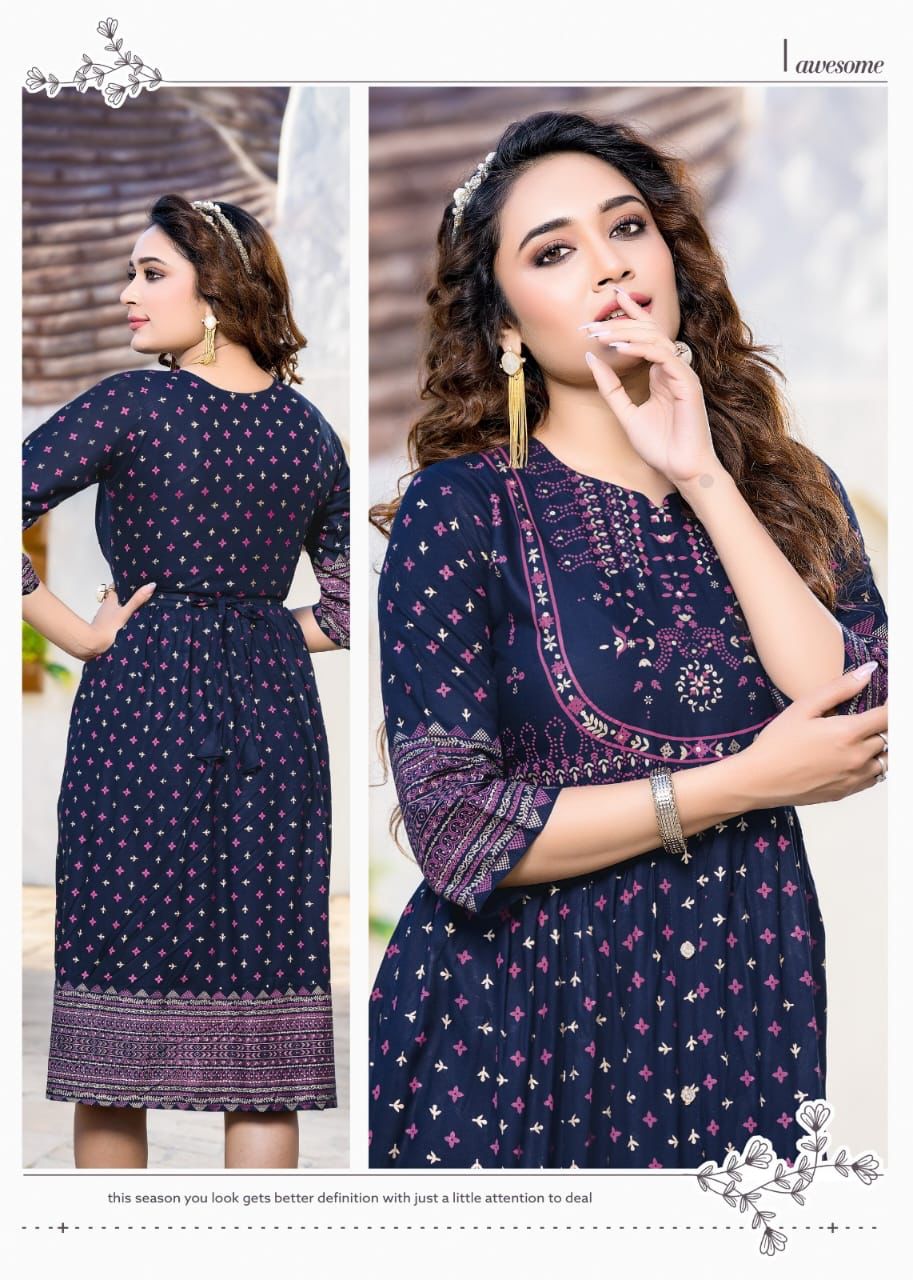 Sunrise Vol 2 By Hirwa Long Kurtis Catalog